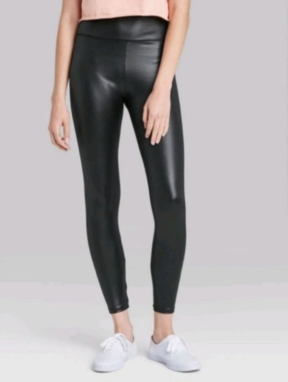 Wild Fable Black Faux Leather Leggings 3X NWT